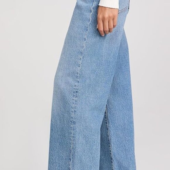 Madewell The Perfect Vintage Wide Leg Crop Jean - Size 26 - Enmore Wash - Picture 5 of 11